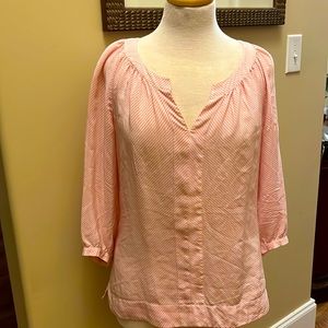 Lilly Pulitzer, pink and white striped top size small🌸 spring summer